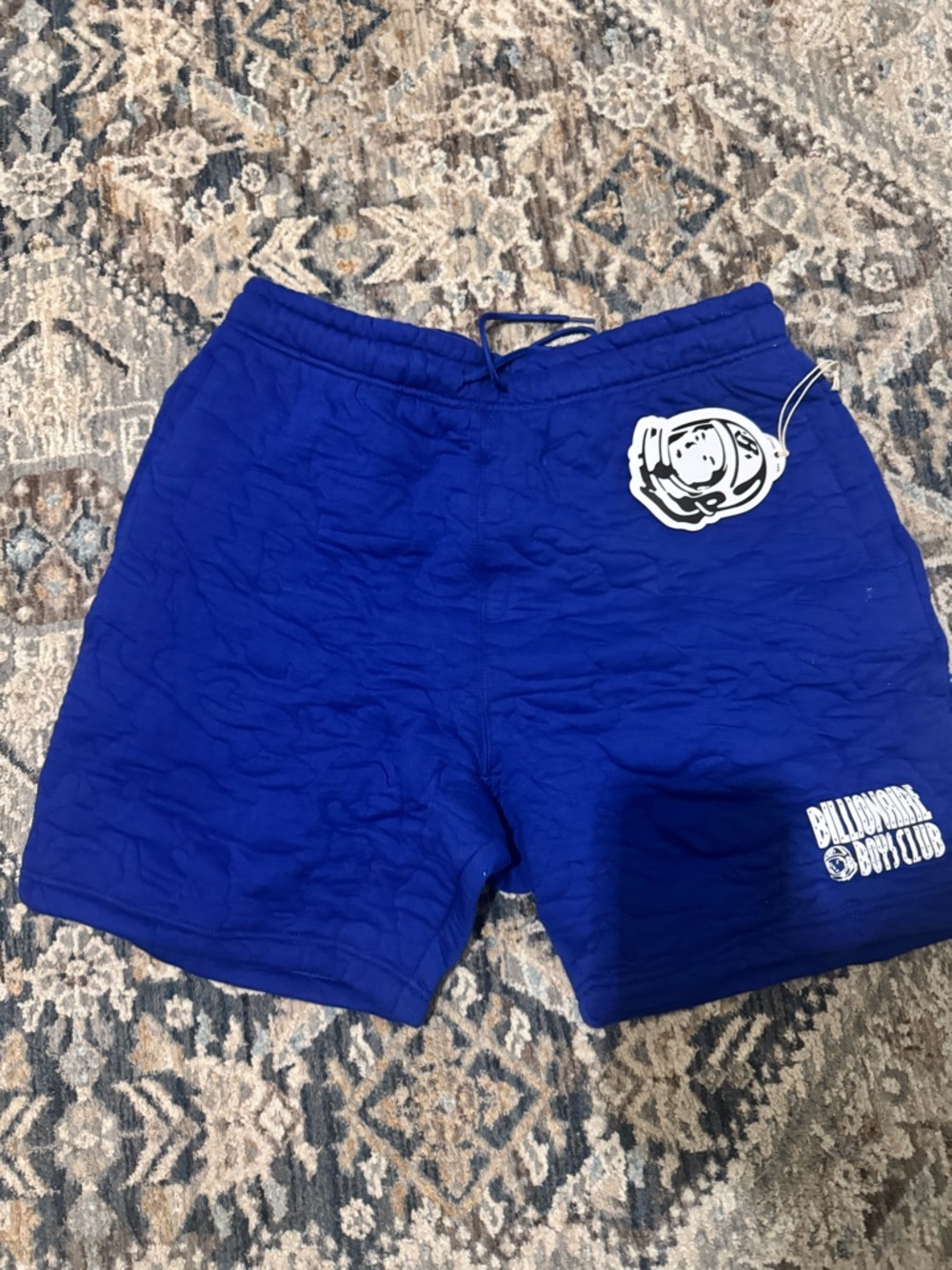 Billionaire Boys Club Cobalt Blue Logo Drawstring Shorts